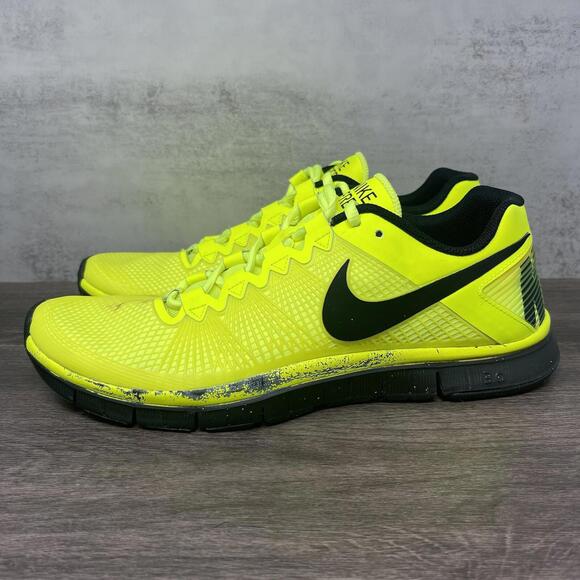 Nike Free Trainer 3.0 Mens 10.5 Running Shoe Volt Yellow Black Green 553684-701 - Picture 1 of 12